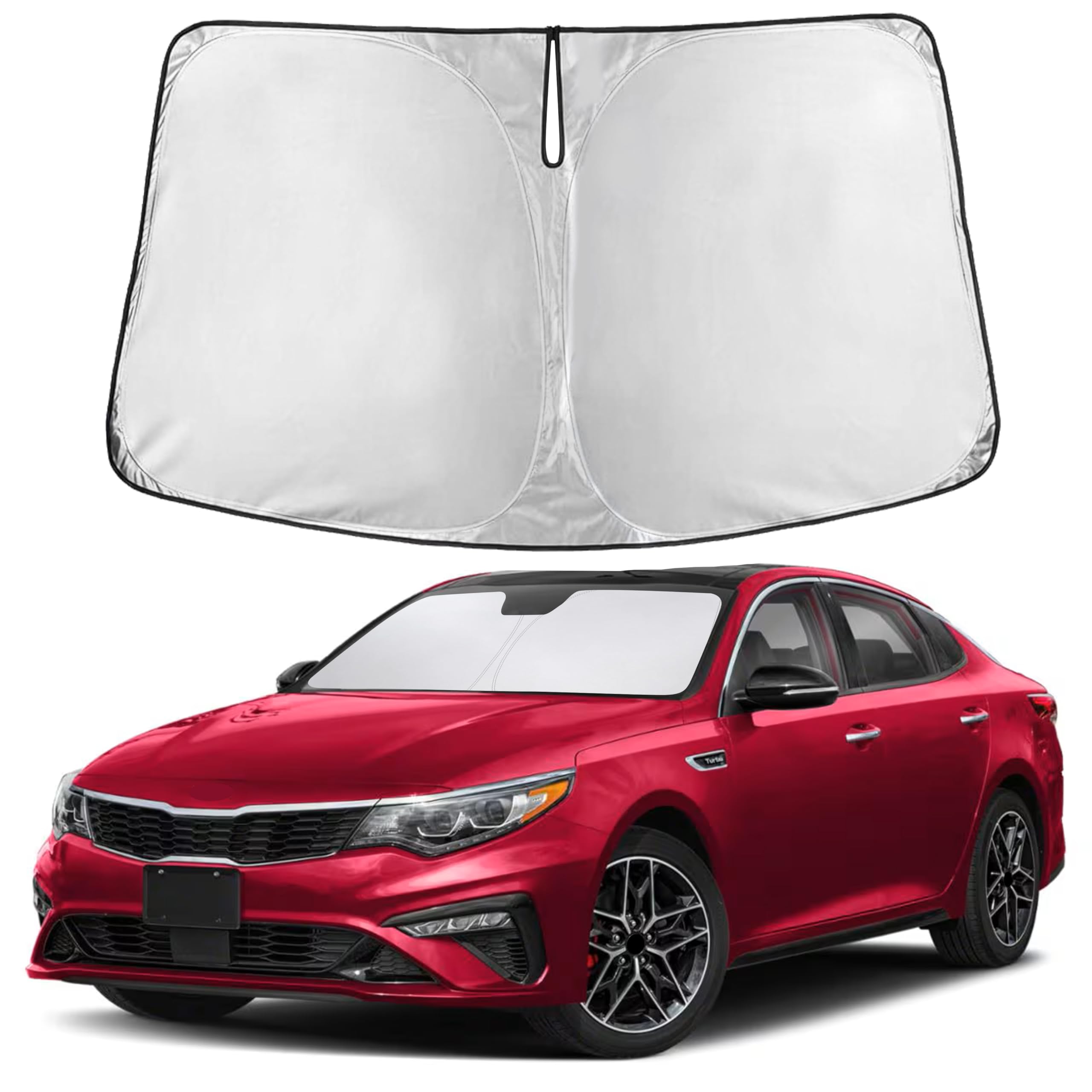EcoNour Windshield Sunshade Compatible for Kia Optima 2016-2018 2019 2020