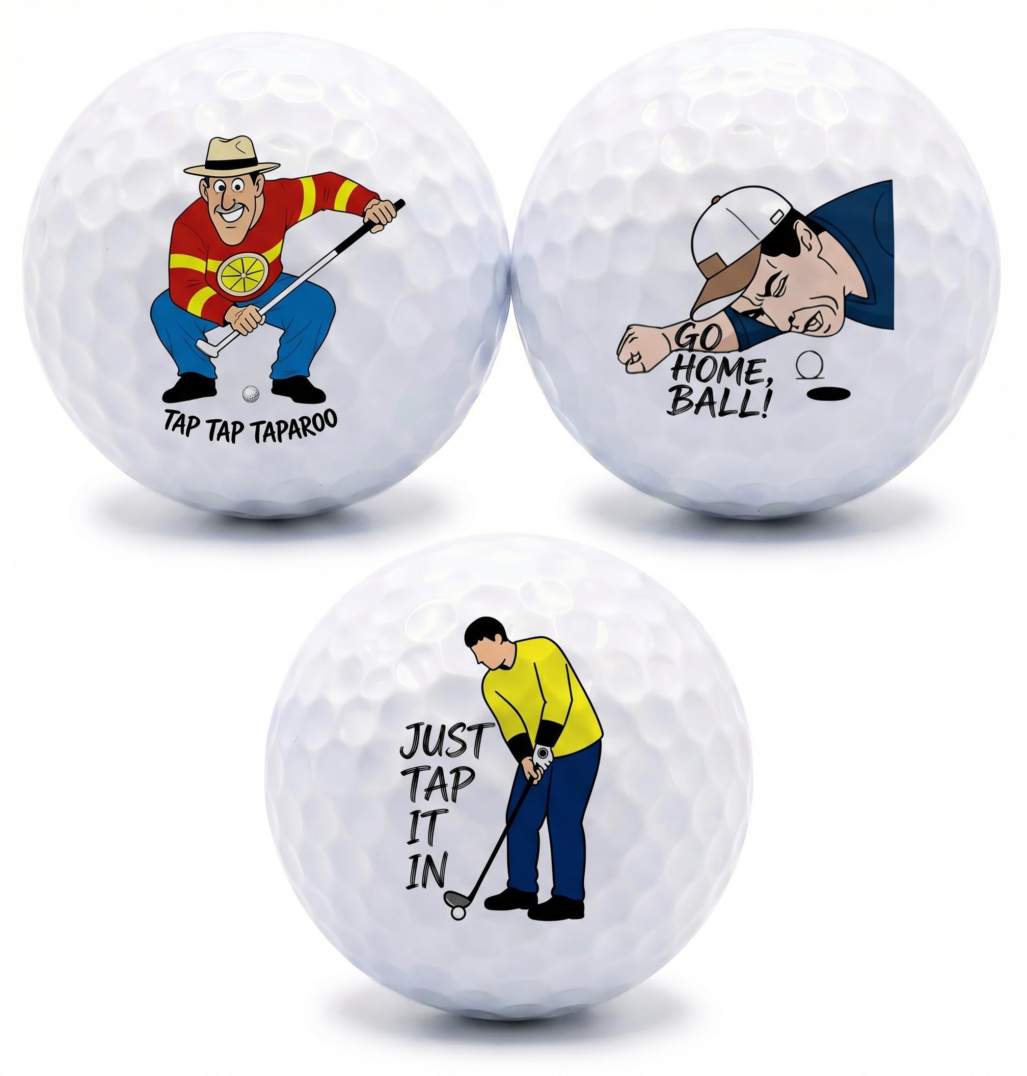 Suxyn Personalised Golf Balls, Funny Golf Gifts for Men and Golf Lovers