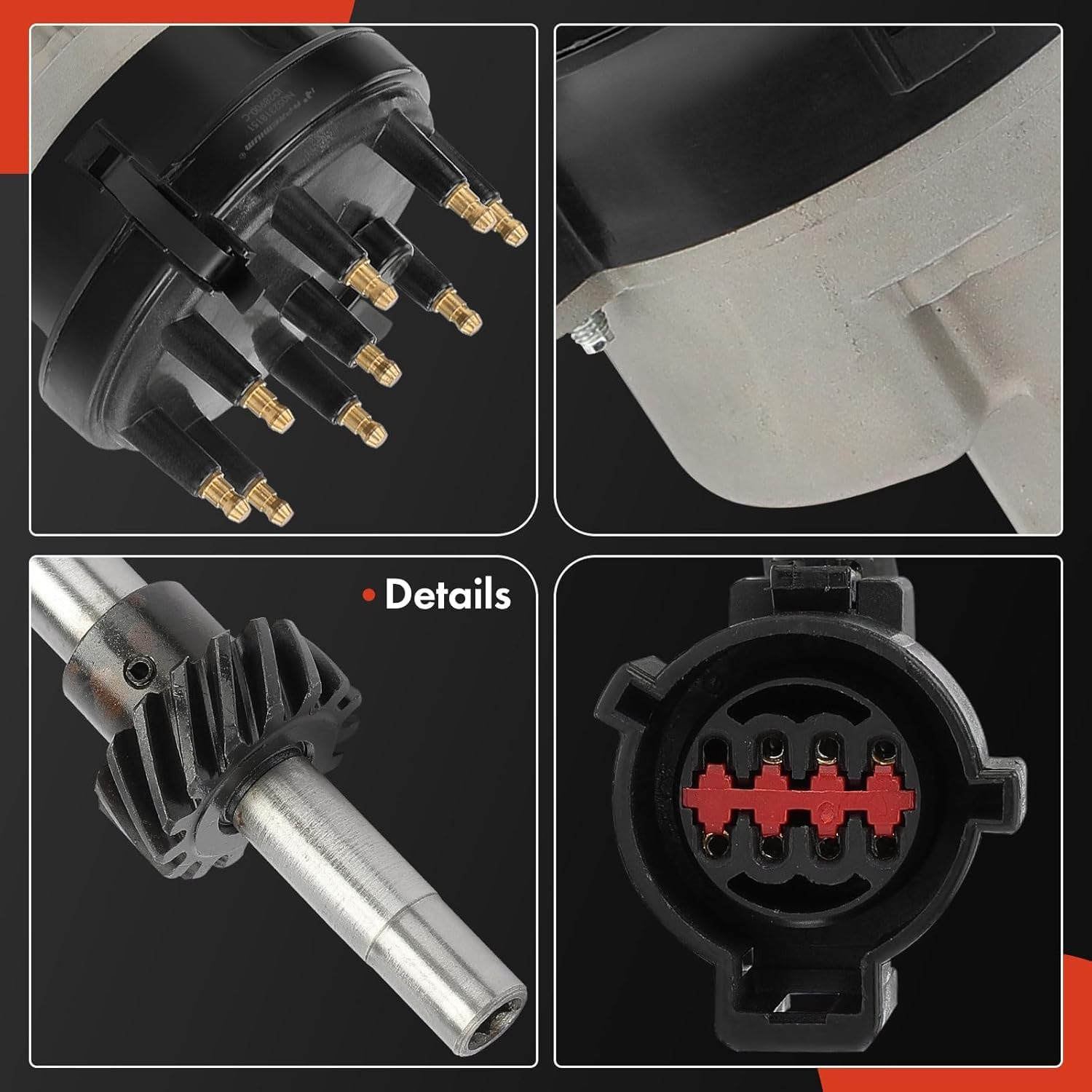 A-Premium Ignition Distributor with Cap and Rotor Compatible with Ford Bronco, E-150 Econoline, E-150 Econoline Club Wagon, F-150, F-250 1992-1996, 5.0L