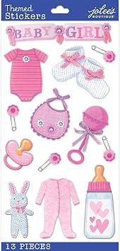 Jolees Boutique Themed Stickers-Baby Girl