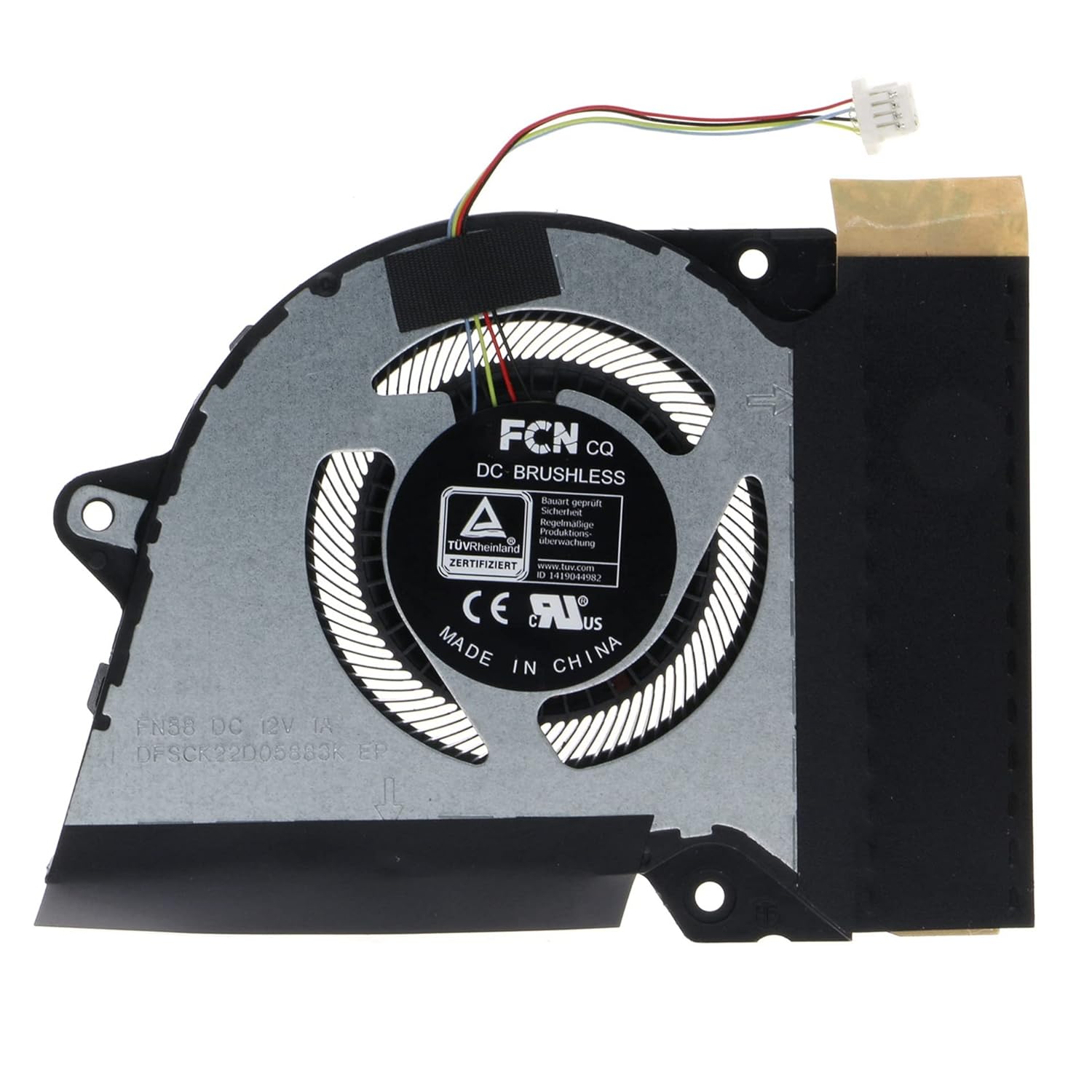 Replacement CPU & GPU Cooling Fan for ASUS ROG Zephyrus G14 GA401QE GA401QH GA401QM GA401IHR GA401Q GA401QM GA401QC 12V FN58 FNNW 13NR05S0AP0101 DFSCK22D05883K FN59 FNNX 13NR05S0AP0201 DFSCK221151818