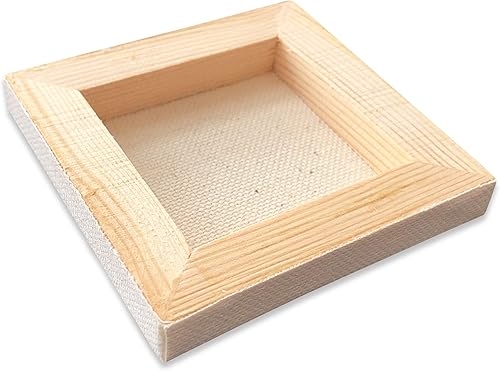 Miniatura 5 de LWR Crafts, lienzo extendido pequeño, 3 x 3 pulgadas, paquete de 12 unidades