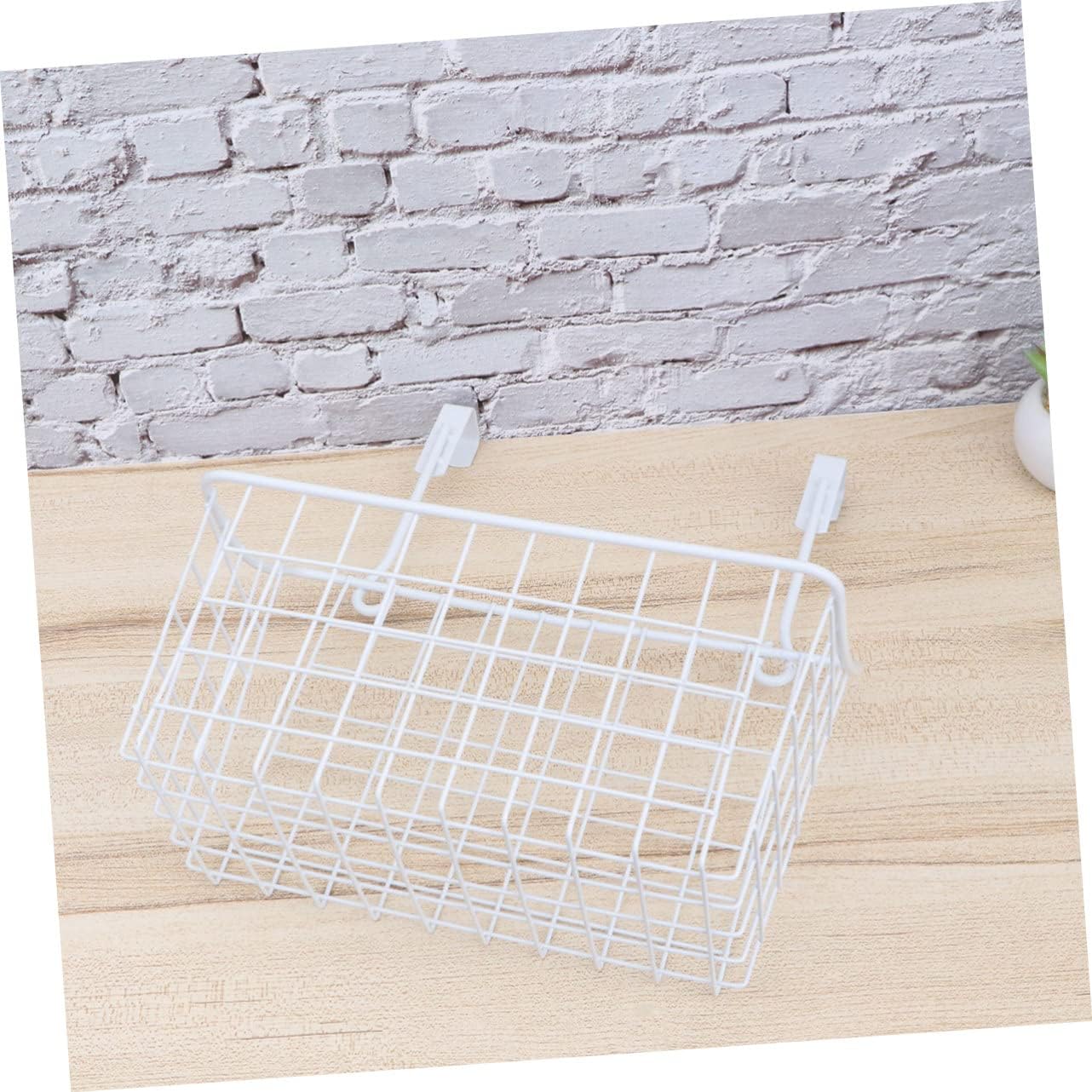 Ciieeo Cabinet Storage Basket over Door Hanging Organizer Hanging Rack for Desk Kitchen Closet