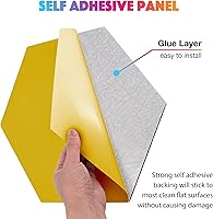 Vista 2 de Paneles Acústicos Paquete de 18 Paneles Insonorizantes para Pared, 14" X 12" X 0.4" Paneles a Prueba de Sonido, Panel Absorbente de Sonido