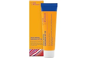 Good Molecules Sheer Mineral Sunscreen: Over-Makeup Sunscreen for Sun Defense Without Makeup Meltdown