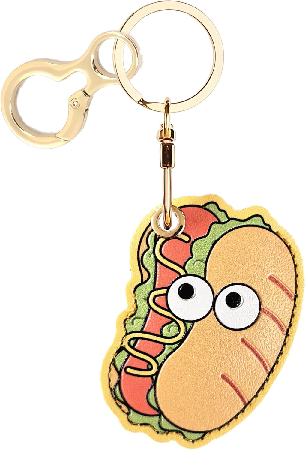 BORKUANA PU Leather Keychain holder Protective Case Compatible with AirTag