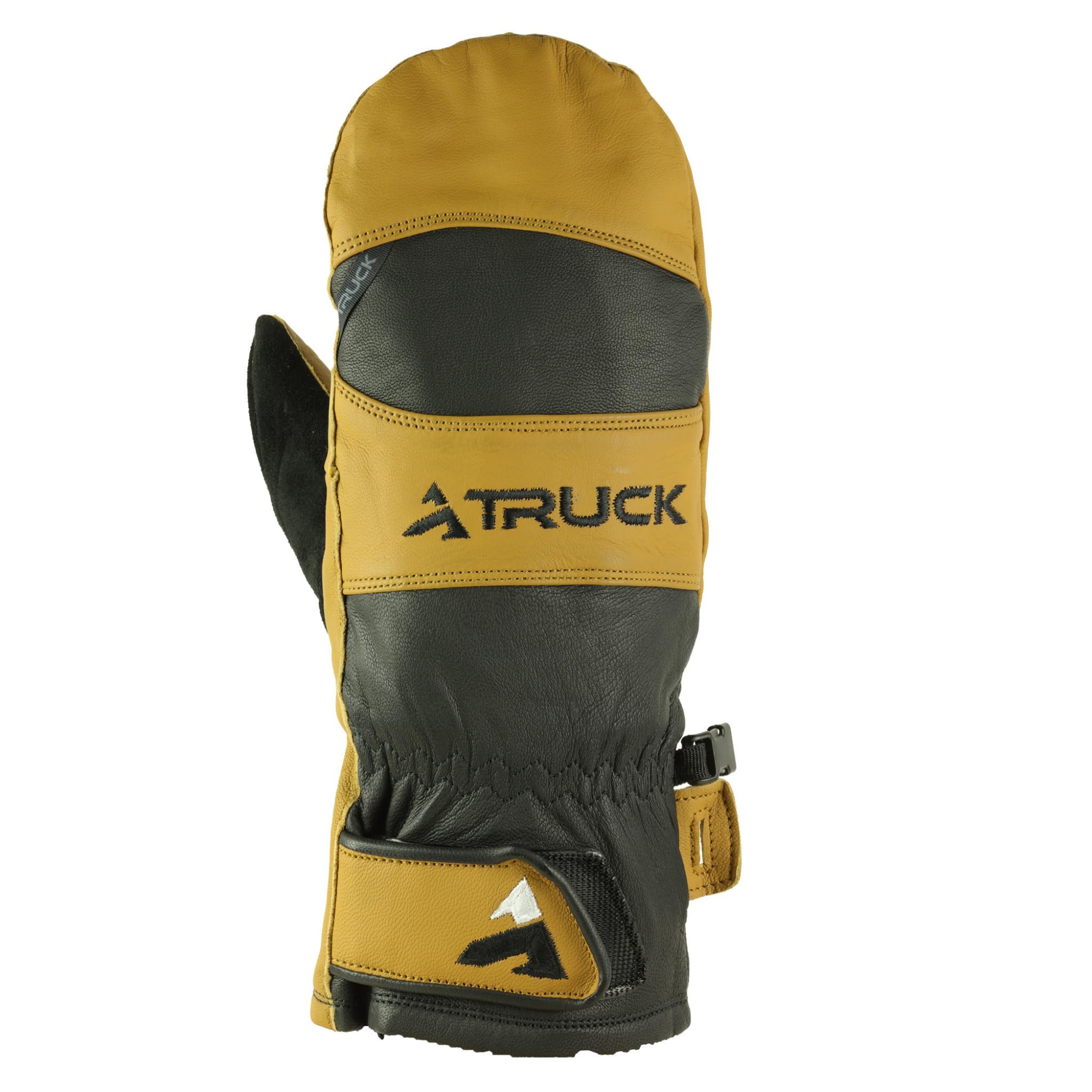 Truck Gloves | Pro Mittens Brown Size 6 | Leather Unisex Mittens | Warm Perfect Mitt in Cold Weather for Men or Women