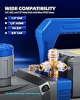 Vista 6 de Orion Motor Tech Bomba de Vacío A2L de 2 Etapas, 9 cfm 3/4 hp Bomba de Vacío de Dos Etapas para R1234yf R32 R134a R22 R410A con 1.5 Micrón de Vacío