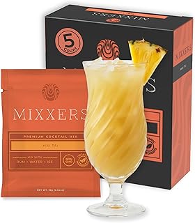 Mixxers Mai Tai Premium Cocktail Mix Packets, Easy On the Go Vegan & Gluten Free Mixers, 5 Count (Pack of 1)