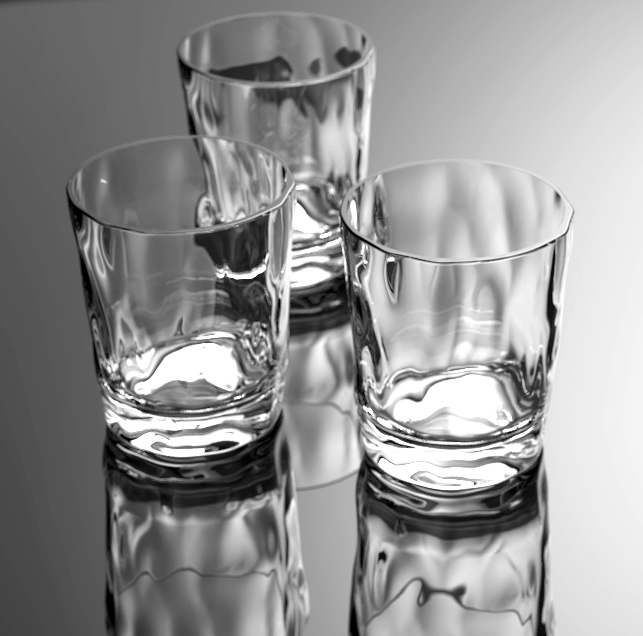 Amazon.com | QGoods QG 14 oz. Acrylic Plastic Double Old Fashioned Tumbler  Set of 6 Clear CG142-CL: Old Fashioned Glasses