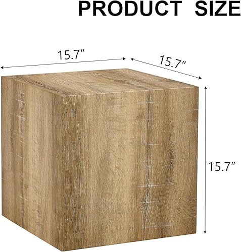 Miniatura 221 de Mesa de centro rústica marrón para sala de estar, mesas centrales rectangulares, moderna y elegante mesa de cóctel de madera para oficina en casa -