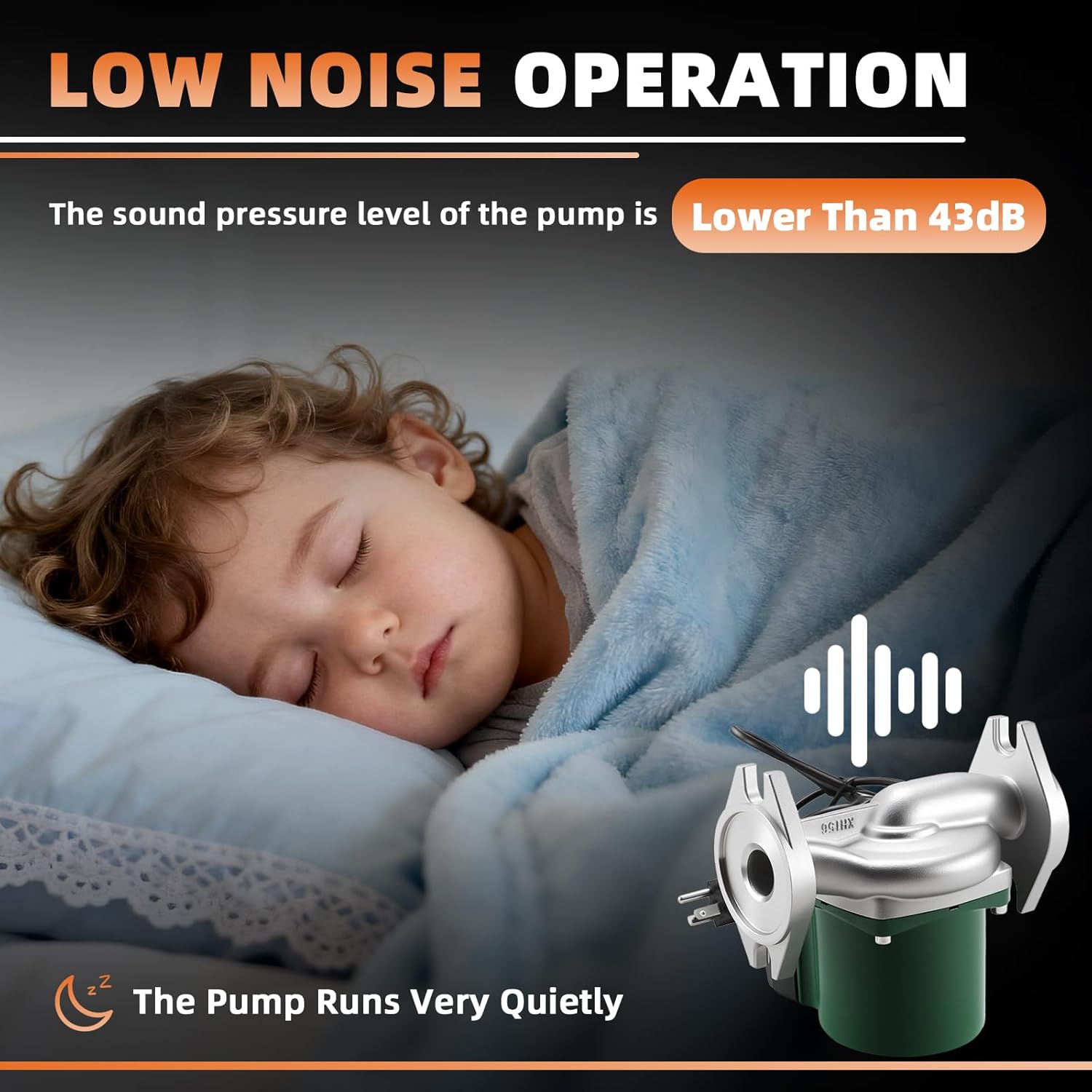 009-SF5 009SF5 Water Circulating Pump Fits for Taco Flanged High Velocity Cartridge Circulator Pump 115V 1/8 HP