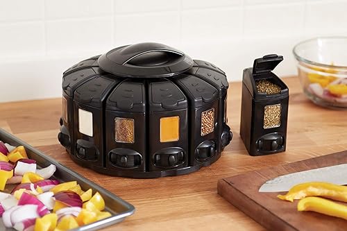 Miniatura 2 de Kitchen Art Select-A-Spice Auto-Measure Pro Carrusel de 12 compartimentos color negro 95 x 95 x 65 pulgadas