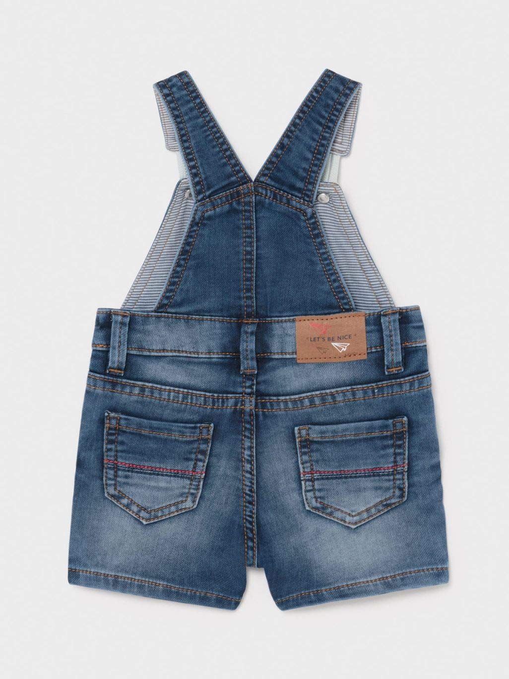 Mayoral Salopette Corto Soft Jeans per Bimbo 1664, Jeans