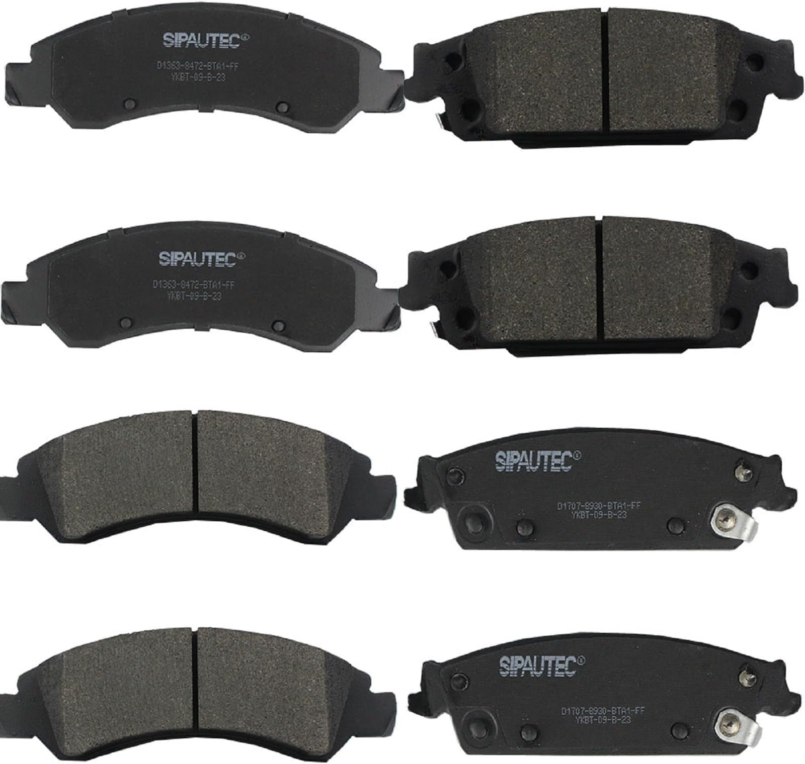 Front and Rear Brake Pad Set 4-Wheel Set Ceramic Disc Brake Pads Replacement For 2014-2020 Chevrolet Suburban All Models