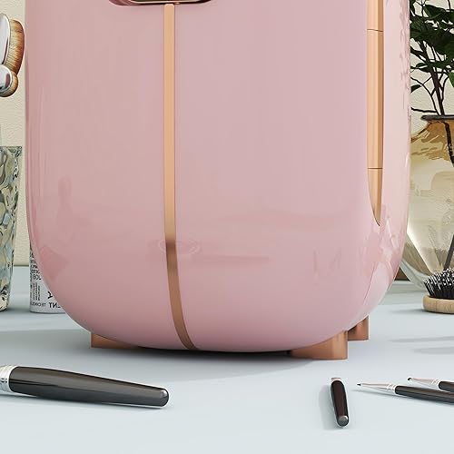 Miniatura 9 de HOMCOM Refrigerador portátil para el cuidado de la piel con pantalla LED, mini refrigerador de 12L para belleza, maquillaje y cosméticos,