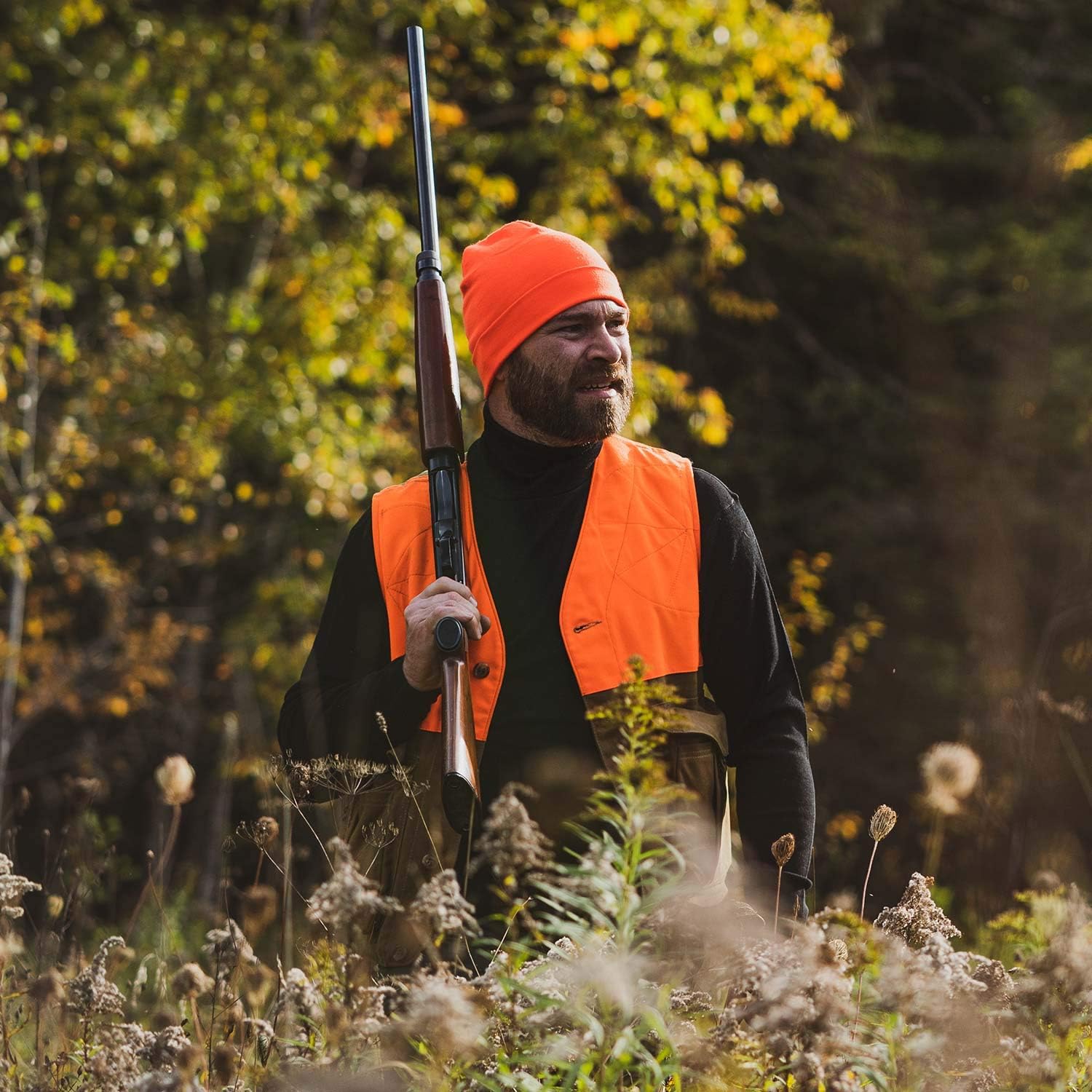 100% Merino Wool Mens Turtleneck - Midweight Long Sleeve Base Layer - Image 9