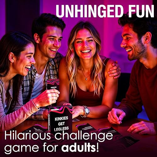 Miniatura 2 de QUOKKA Juegos de cartas para adultos Let's Get Legless Juegos para adultos extra atrevidos para la noche de juegos de fiesta con 104 tareas