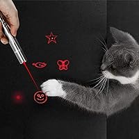 Vista 4 de 2 Pack Cat Toys Pointer Interactive Toys for Indoor Cats and Dogs, Pet Cat Catch Single Interactive Exercise Cat Training Tool with USB Rechargable