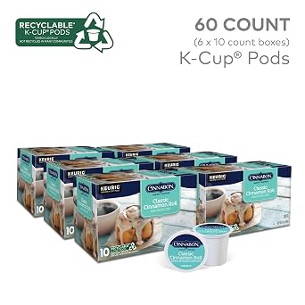 Cinnabon Classic Cinnamon Roll Coffee, 60ct