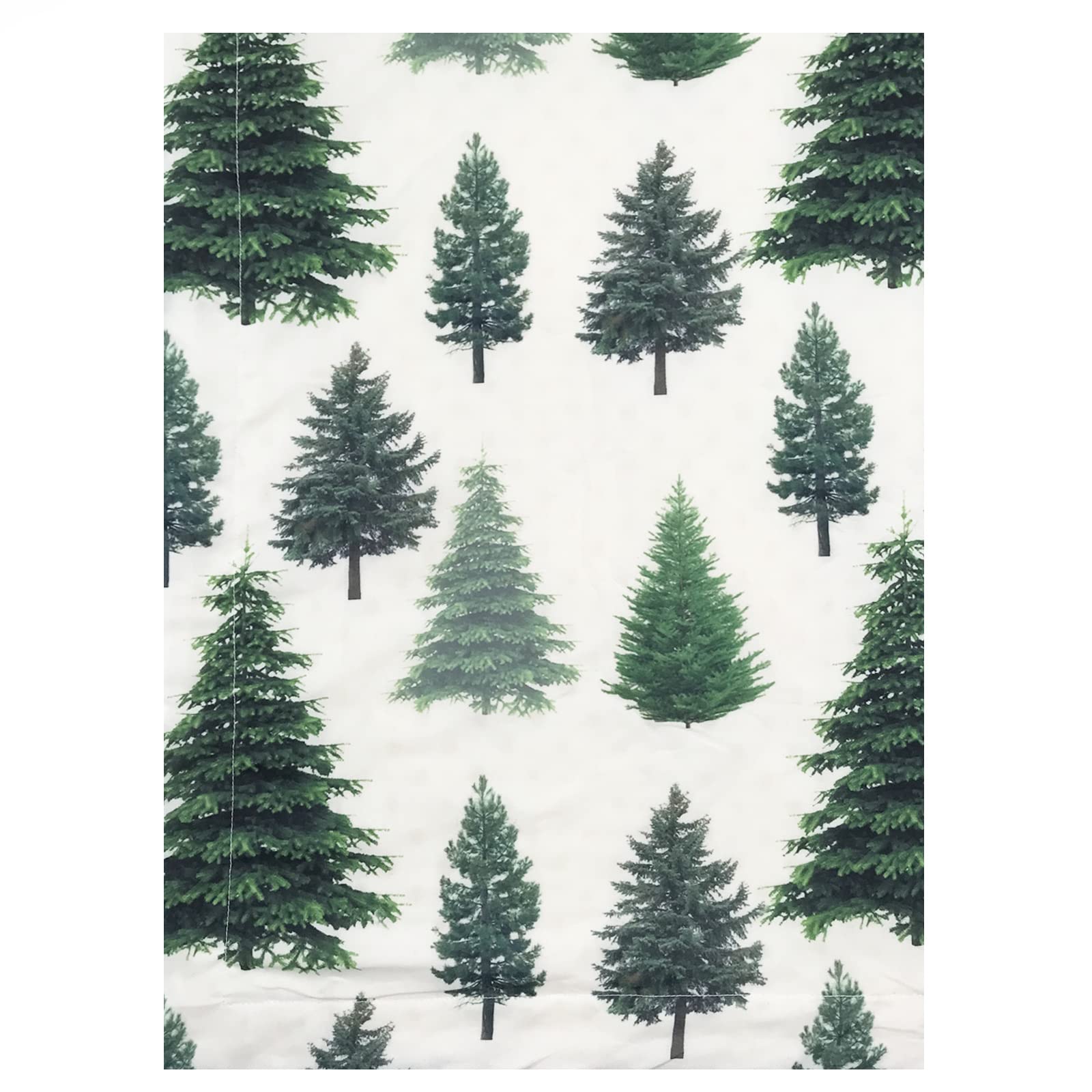 Culclendy Minky Dimple Dot Blanket, Pine Trees, Reversible, Soft, All Seasons, 40 x 30 Inches, Crib, Unisex, Polyester