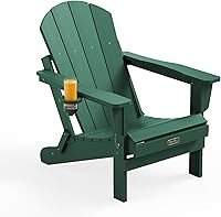 Vista 78 de SERWALL - Silla plegable Adirondack para patio, jardín, exterior, resistente a la intemperie, sillas para hoguera, color naranja