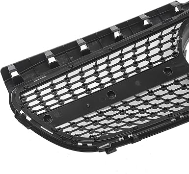 Compatible Mercedes-Benz B-Class W246 B200 2015-2017 Front Grille Grill Silver With Emblem