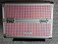 Joligrace Makeup Train Case Makeup Case Organizer Portable Cosmetic Box Storage with 2 Trays Mirror Locking Make Up Travel Case for Nail Kits Cosmetics Craft Traveling Makeup Box Mermaid Pink