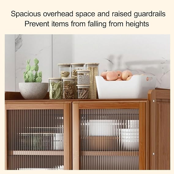 Kitchen Rack, Large Range Compatible, Itype Kitchen Storage, Side Board Holder, Cabinet with Drawer, Space Saving Kitchen Storage, Slim, Compact, Living Alone Yellow