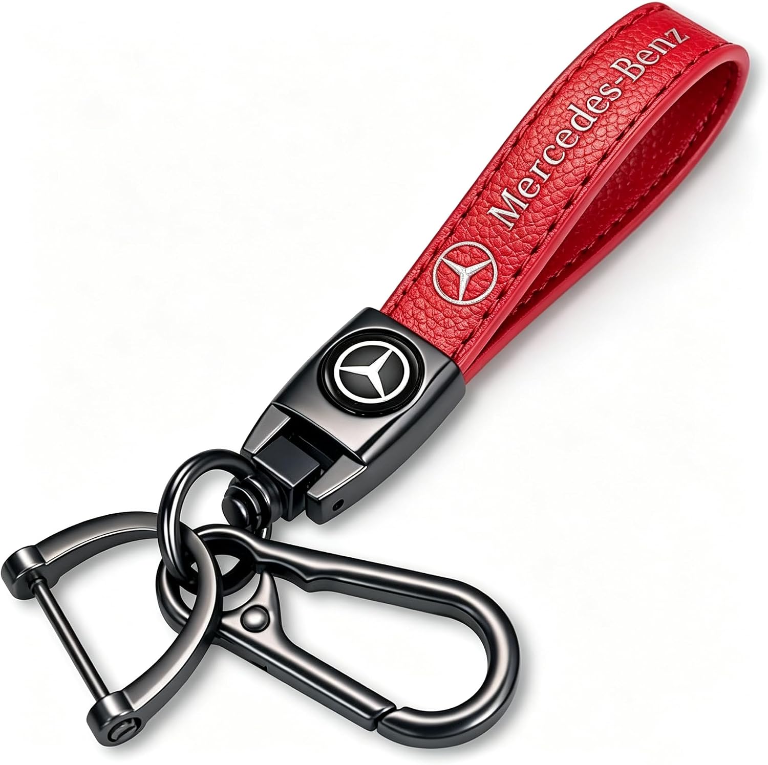 Genuine Leather Car Keychain Key Ring Accessories New