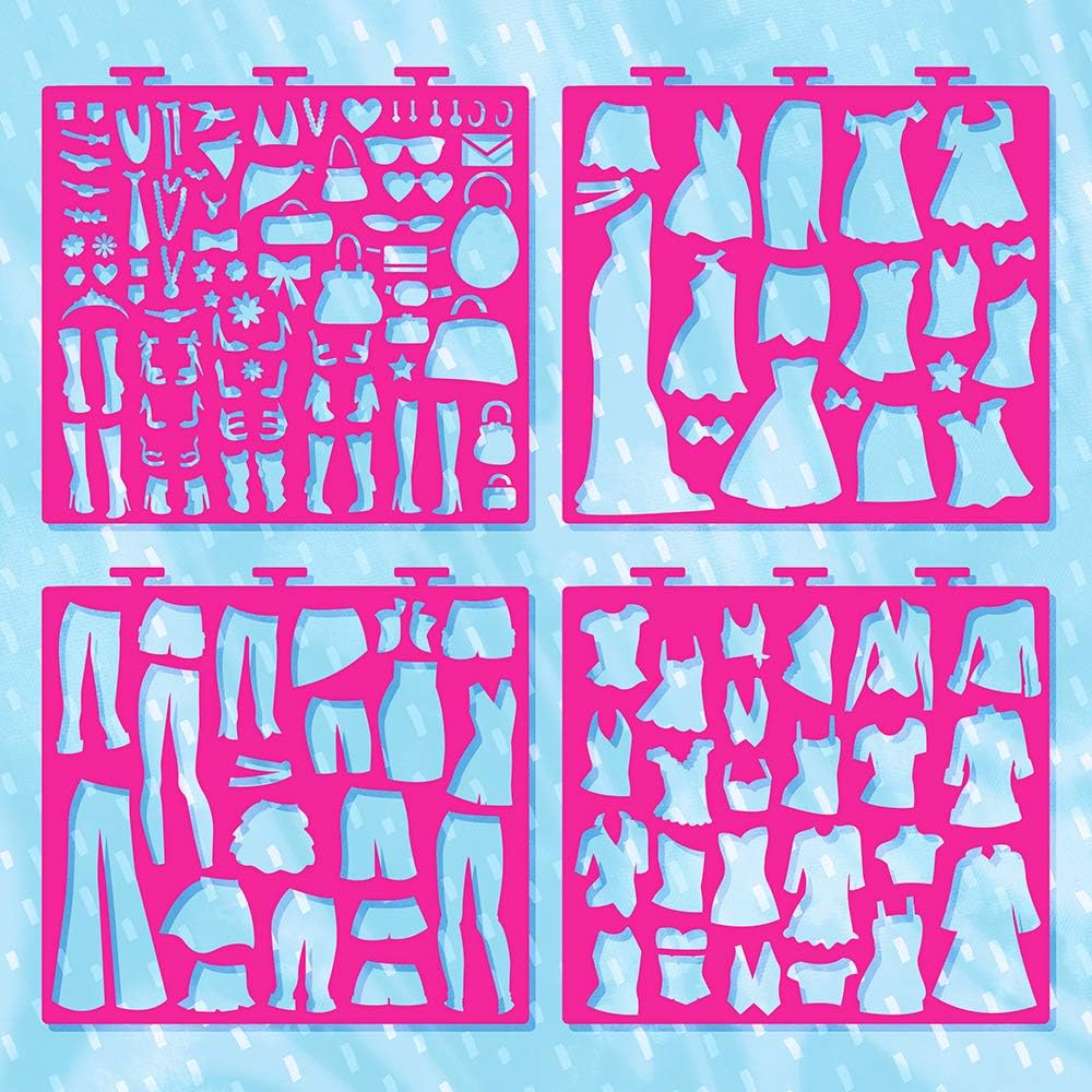 Portafolio de bocetos de diseño de moda Fashion Angels 11702 con