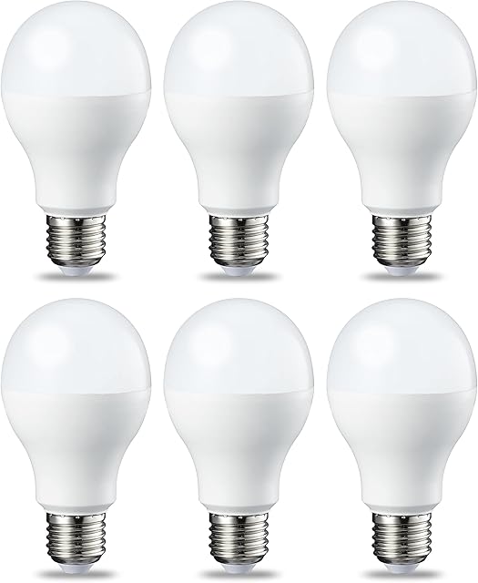 Amazon Basics LED E27 Edison Screw Bulb, 14W (equivalent to 100W), Warm White, Non Dimmable - Pack of 6