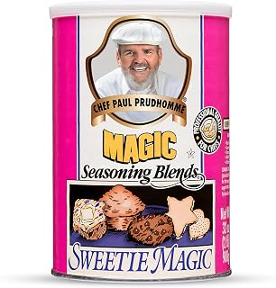 Chef Paul Magic Seasoning Blends Sweetie Magic | Sugar & Citrus Flavor Mix | Dessert & Breakfast Seasoning | Baking & Cooking Sweetener | No MSG & Preservatives | 32 Oz Canister (Pack of 1)