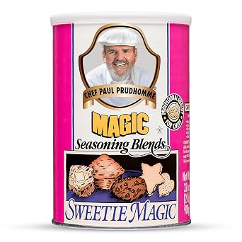 Chef Paul Magic Seasoning Blends Sweetie Magic | مزيج نكهة السكر والحمضيات | توابل الحلوى والإفطار | مُحلي الخبز والطهي | بدون MSG والمواد الحافظة | عبوة علبة 32 أونصة مكونة من 1