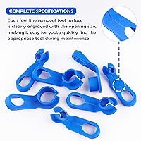 Vista 4 de Juego de herramientas de desconexión de línea de combustible de 7 piezas, herramienta universal de desconexión de línea de CA con 1/4 5/16 3/8 1/2