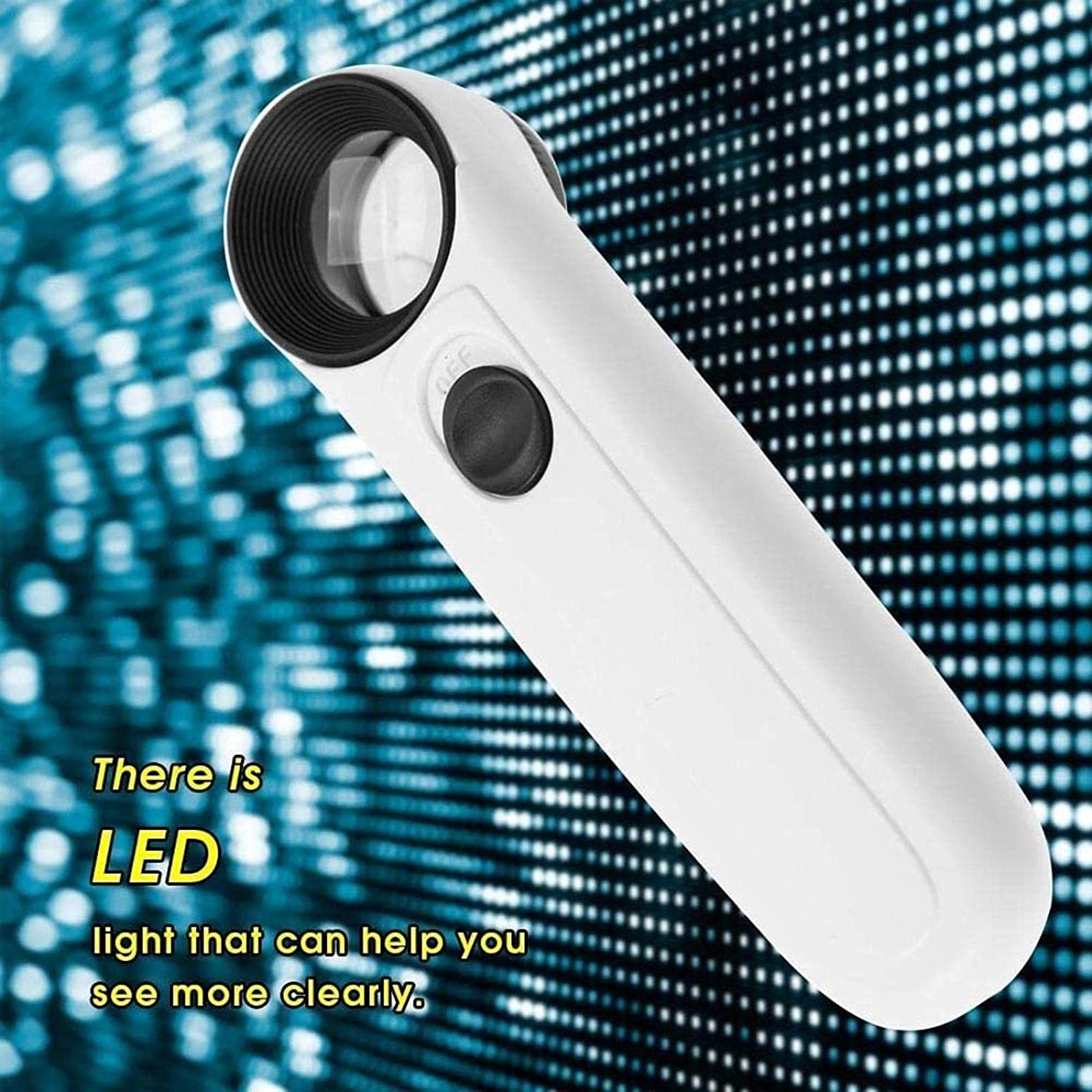 Lenti di ingrandimento 5X/15X/40X Lenti di ingrandimento Portatili LED Lightiabs Custodia in plastica Magnifyiglass Lente di ingrandimento/40*