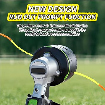 5 Pack String Trimmer Line Compatible with Ego String Trimmer 0.095 70FT Weed Eater String Pre-Cut Dual Color Fast-positioning Triangular Twisted Trimmer Line Universal Fit Weed Wacker String