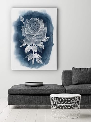 Miniatura 17 de Lienzo decorativo para pared, diseño de guisantes dulces azules I