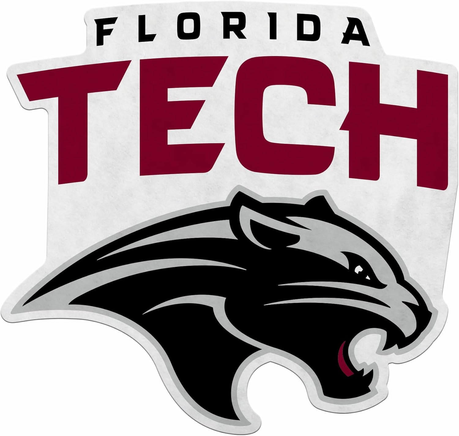 Rico Industries NCAA Florida Tech Panthers Shape Cut Pennant - Home and Living Room Décor - Soft Felt EZ to Hang