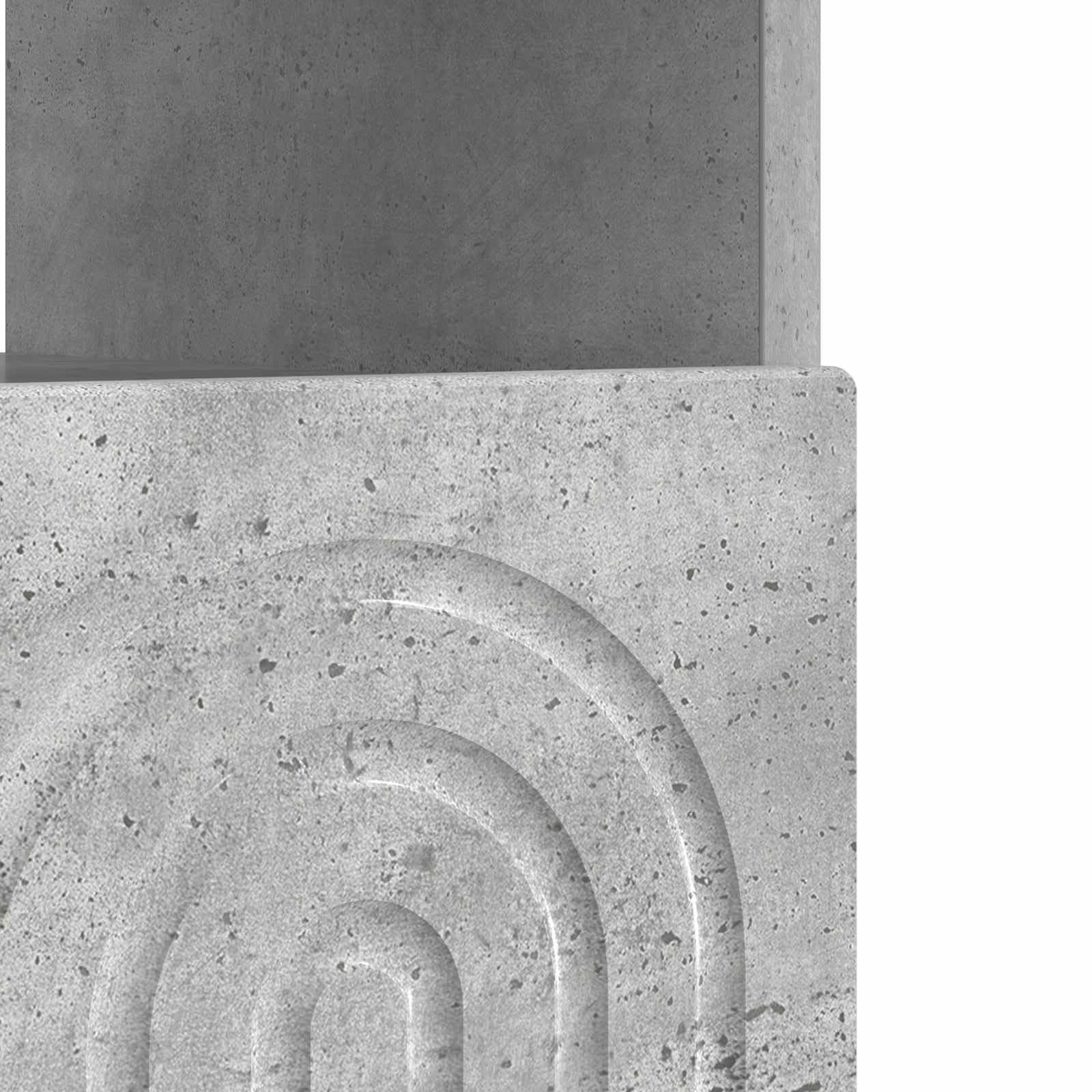 Hothingwell Meble pod telewizor LED drewno inżynieryjne szary beton
