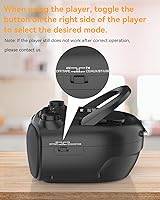 Vista 9 de MONODEAL Reproductor de cinta de casete con Bluetooth, reproductor de CD Boom Box, radio AM FM, combo multifuncional de reproductor de CD