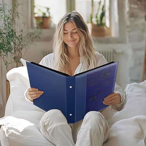 Miniatura 6 de Artmag Álbum de fotos de 4 x 6 pulgadas, 600 fotos, cubierta de cuero de gran capacidad, para bodas, álbumes de fotos familiares con capacidad para