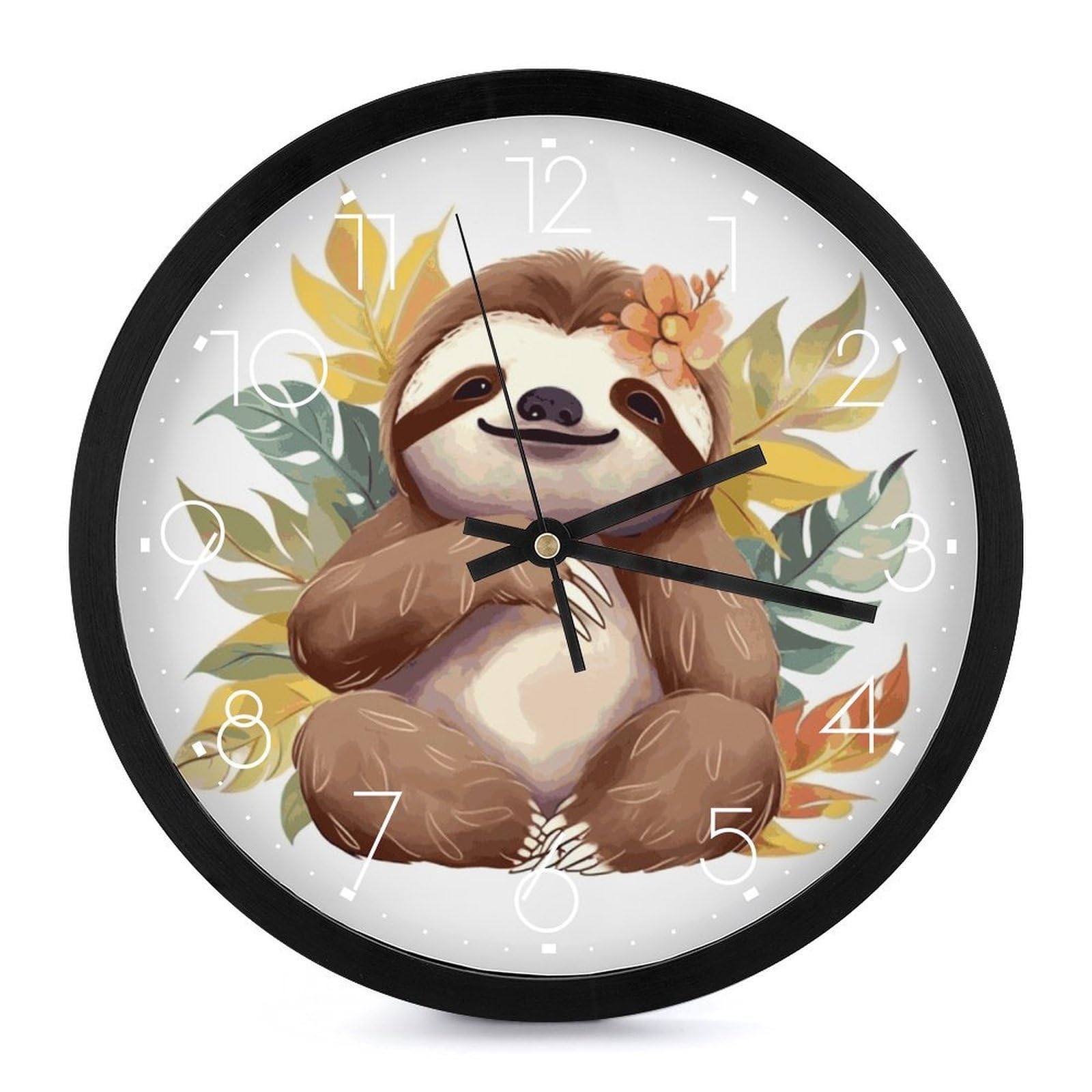 Horloge murale paresseux à quartz résolvant le problème de bruit dans le salon
