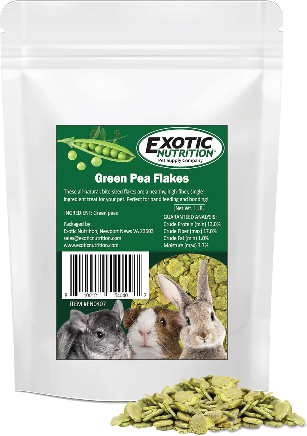 Amazon.com : Exotic Nutrition 1.2 LB Pea Flakes - Natural Dried