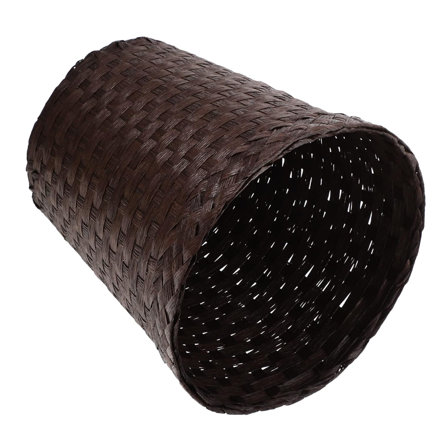 Woven Storage Bin Simple Multi-Purpose Basket for Home Office and Kitchen Capacity Paper Container Decorative Trash Can Coffee