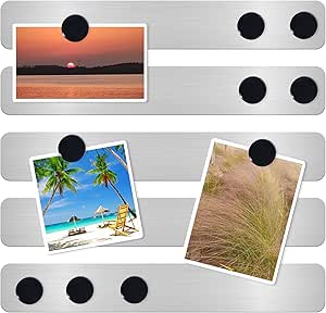 2 Pcs Bulletin Board Iron Sheet Magnetic Strip For Wall Metal