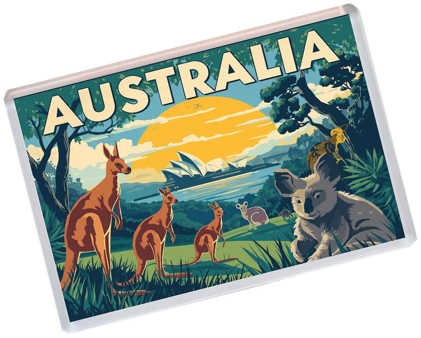 Australia - Jumbo Artistic Fridge Magnet 96 x 67mm BBSFHM2115
