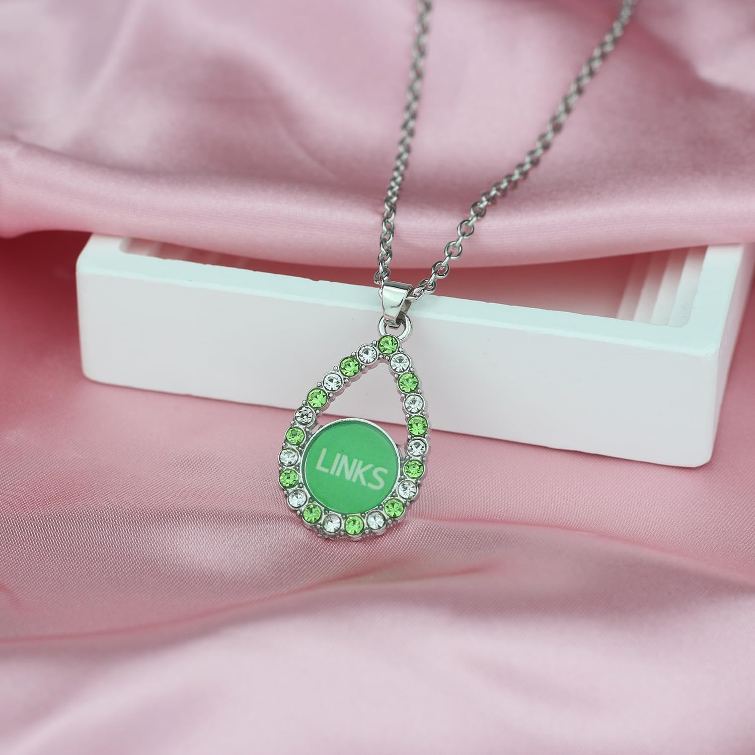 Sorority Paraphernalia Gift for Women Rhinestone Sorority Necklace Greek Sorority Jewelry Sisterhood Gift for Soror Sister (Links Necklace) - Image 5