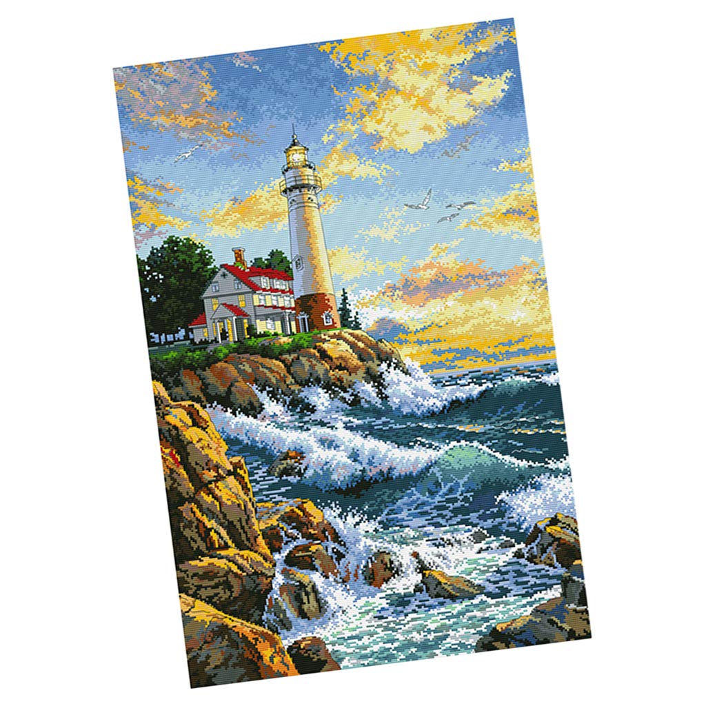 KBOLAE Stamped Cross Stitch Kit 11CT Embroidery Cloth Needlework Kits for Beginners