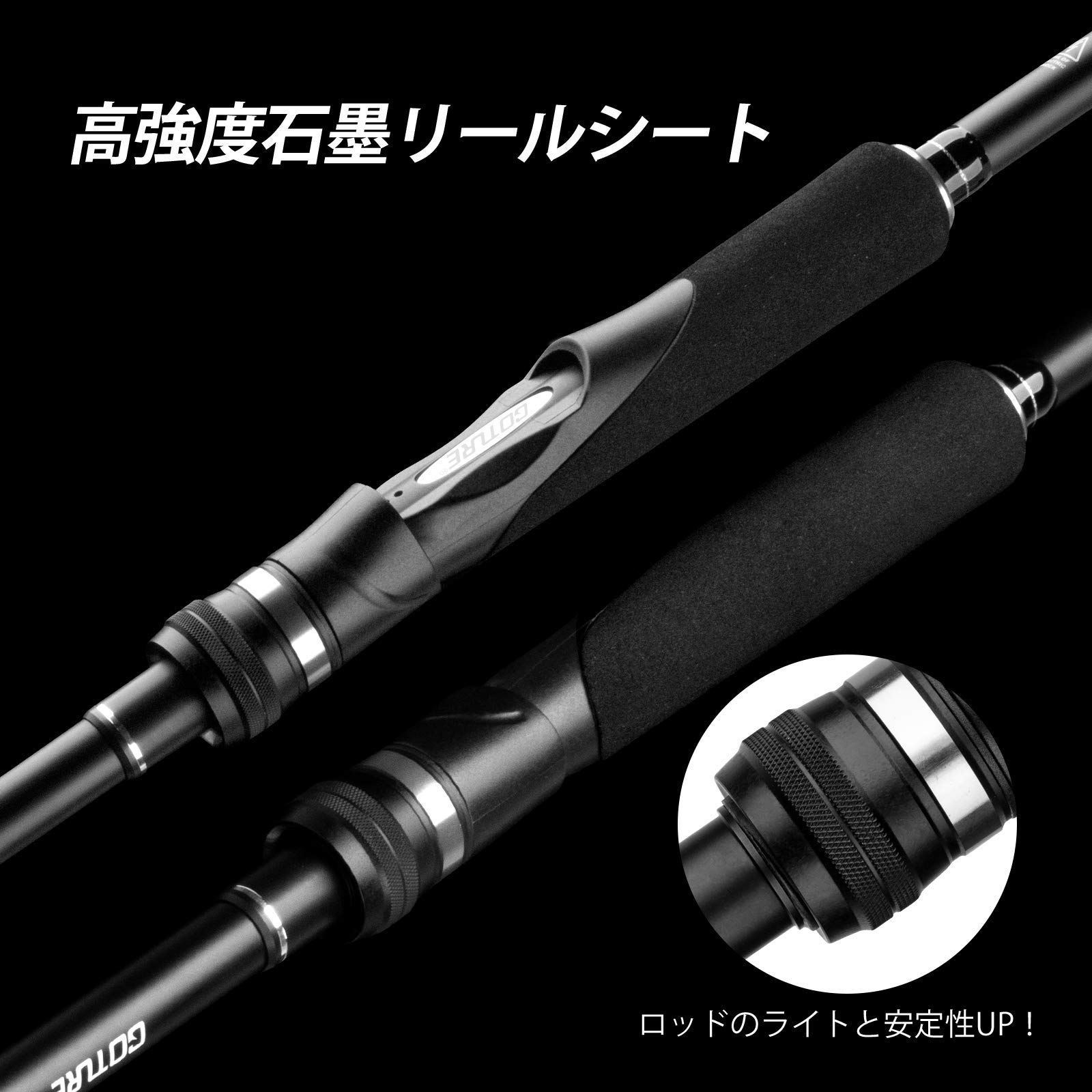 Amazon | Goture スピニングロッド Aerglo-N/902MHS/MH/Fuji製ガイド